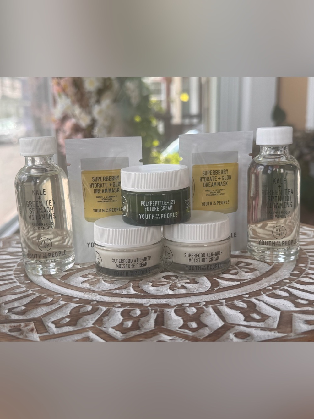 Youth To The People 7 Piece Skincare Mini Set Cleanser Moisturizer Dream Mask